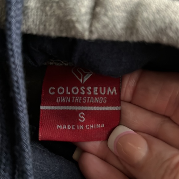 UNIVERSITY OF NEVADA UNR COLLEGIATE WOLF PACK EMBROIDERED COW NECK SWEATSHIRT - Picture 5 of 5